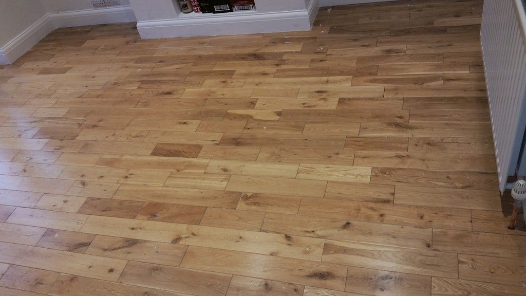 Timber floor before restoration in Floor Sanding Amersham