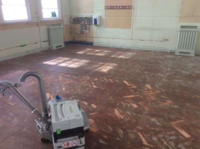 Parquet floor before renovation in Floor Sanding Amersham