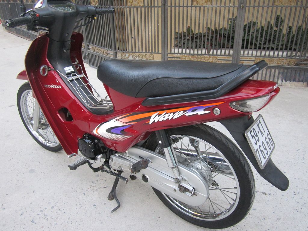 Cần bán 1 xe Honda WAVE Anpha ZIN 2002 (Đỏ Đô)=> keng xì beng - 7