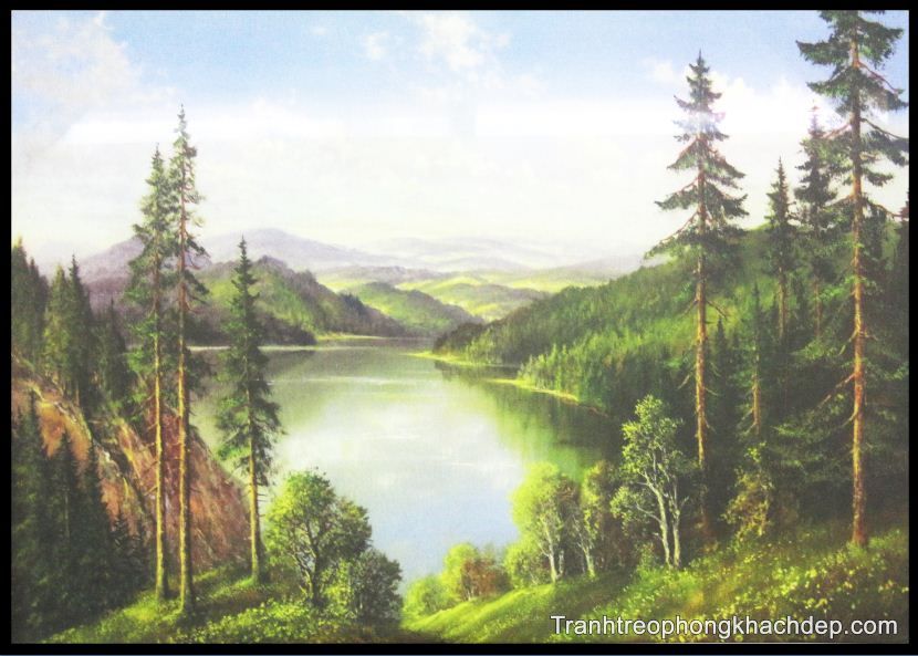 Tranh cảnh đẹp thiên nhiên làm lòng người an yên được in vải canvas AmiA-4234 Hinh anh tranh canh dep thien nhien lam long nguoi an yen duoc in vai canvas AmiA