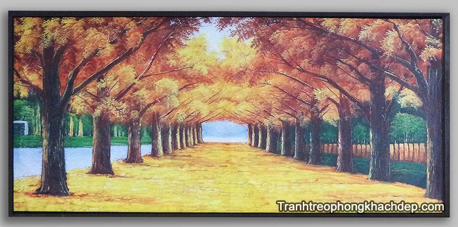 Tranh phong cảnh mùa thu đẹp trang trí nhà nghỉ khách sạn AmiA 4114 Hinh anh tranh phong canh mua thu dep trang tri nha nghi khach san AmiA