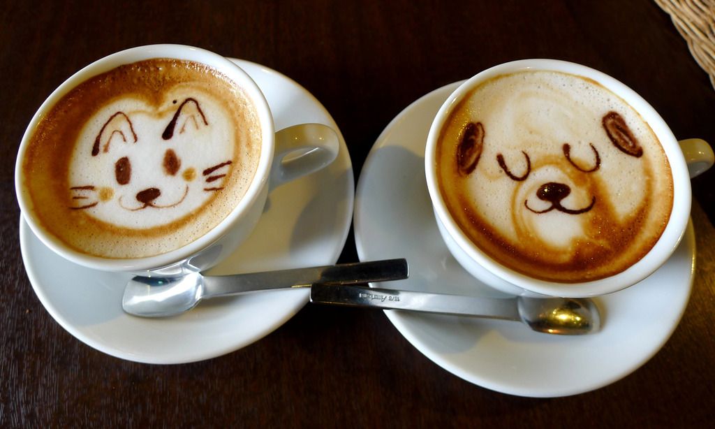 Capuchino tình yêu đôi gấu thiết kế tranh canvas một tấm Capuchino tình yêu đôi gấu thiết kế tranh canvas một tấm