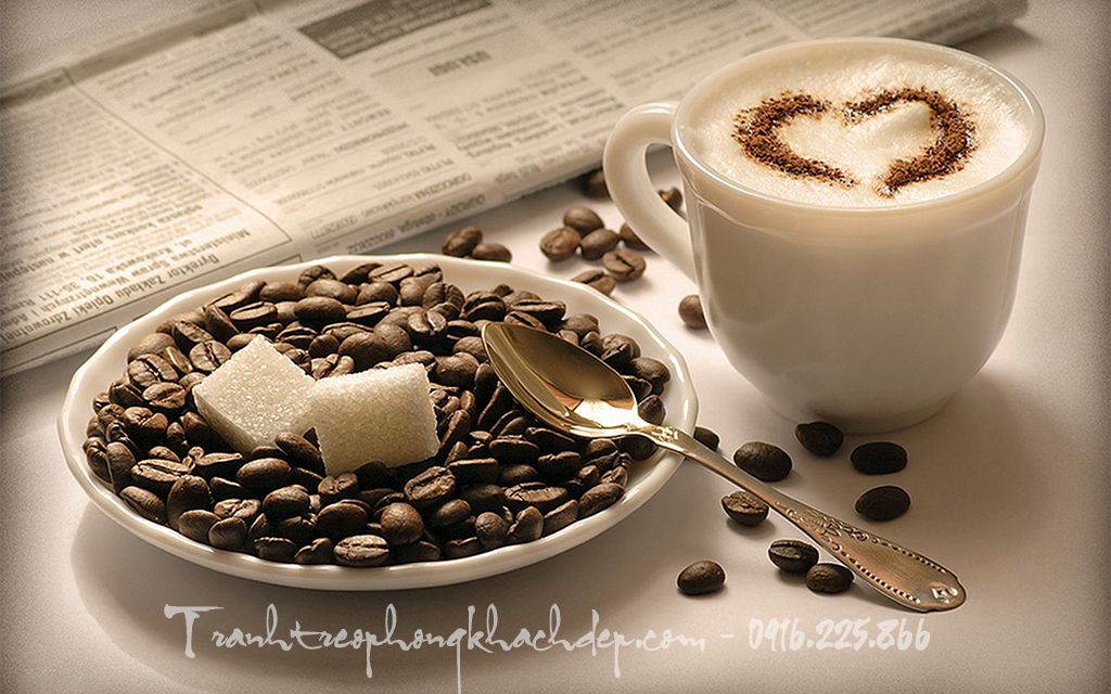Coffe capuchino ngọt ngào tạo nên bức tranh canvas đẹp sang trọng Coffe capuchino ngọt ngào tạo nên bức tranh canvas đẹp sang trọng