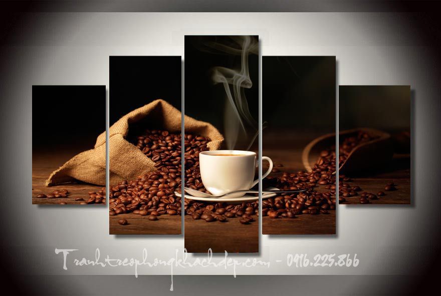 Tranh canvas khổ lớn treo trang trí quán cafe Tranh canvas khổ lớn treo trang trí quán cafe