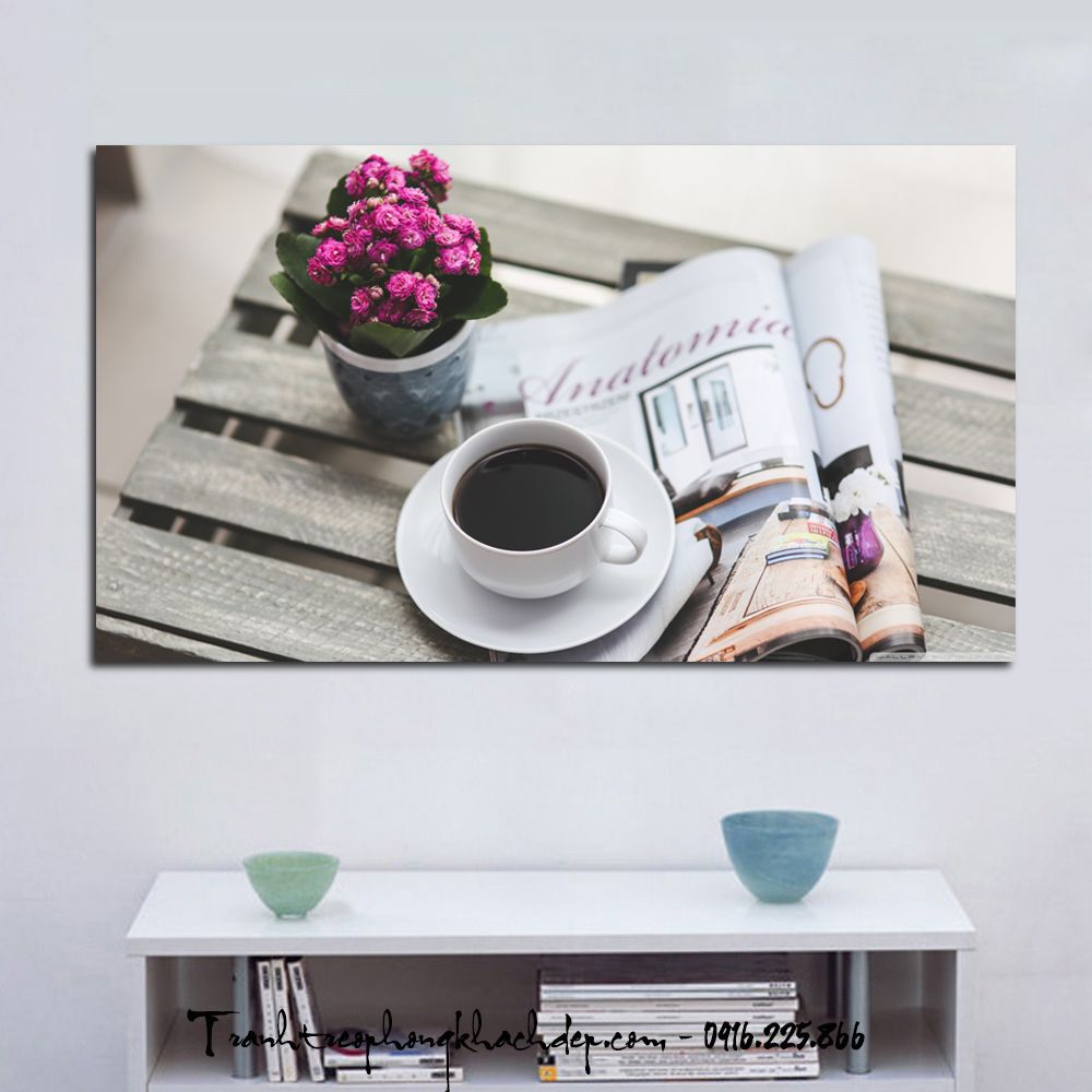 Tranh in vải canvas treo quán cafe rất đẹp và hiện đại Tranh in vải canvas treo quán cafe rất đẹp và hiện đại