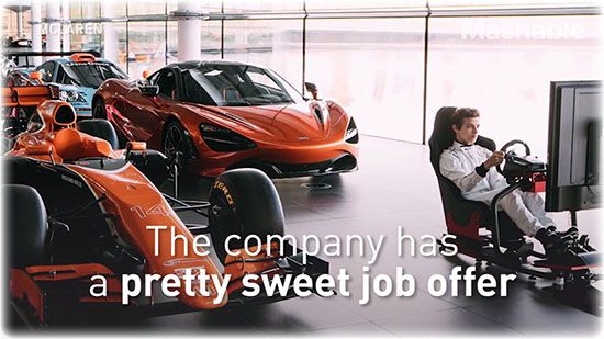 McLaren From Formula 1, Looking For The World's Fastest Gamers